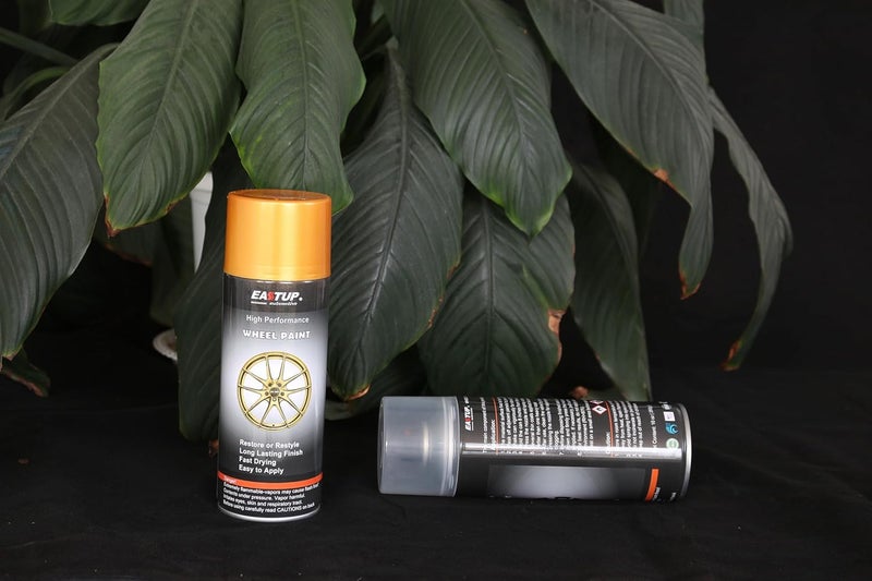 EASTUP Premium Metallic Acrylic Enamel Wheel Paint Brown-Orange -Gold Color, Brilliant Finish, High Durability, Fade-resistant, Quick Drying Rim Coating Spray Paint. - Image 3